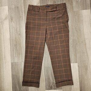 Tommy Hilfiger Women's Tan Plaid Dress Pants Size 6